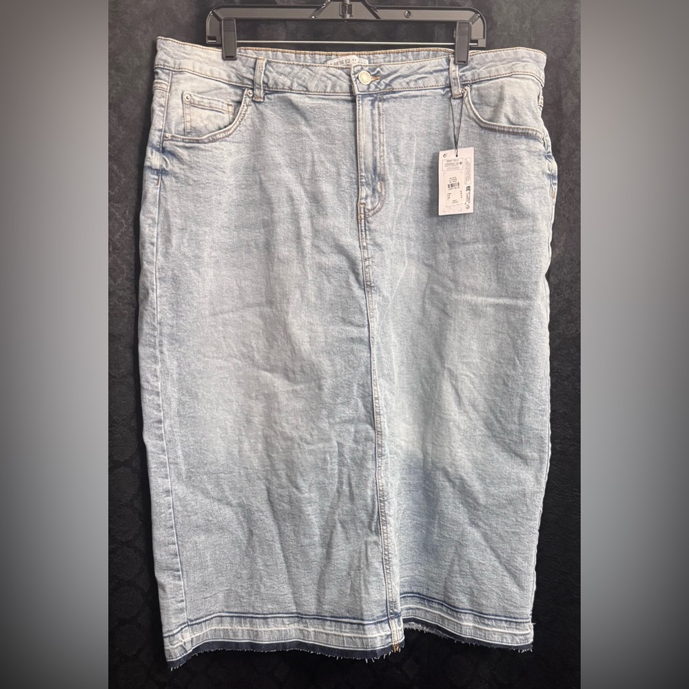 Light Blue Denim Skirt